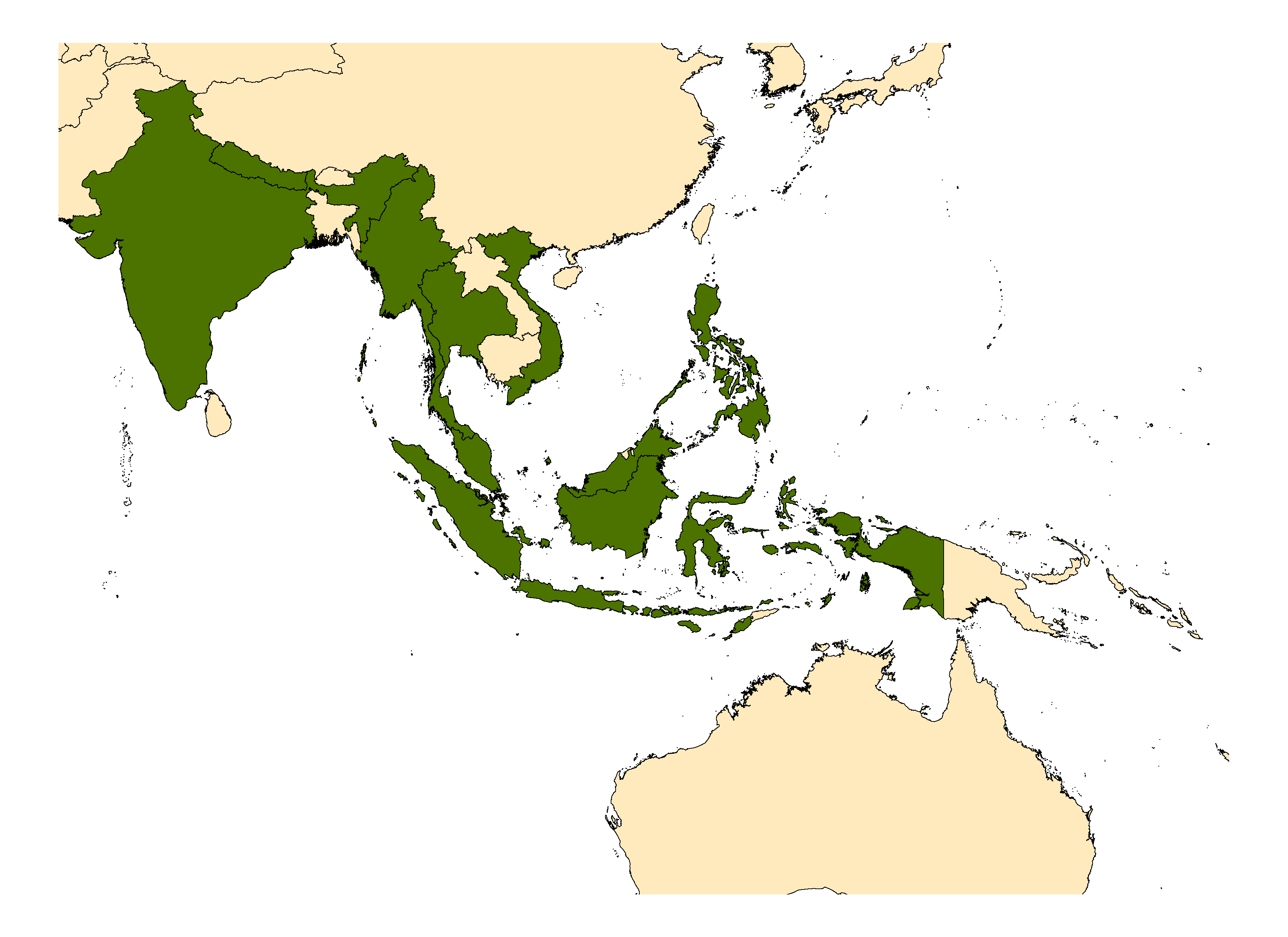 Distribution map for <em>Aedes poicilius</em> (Theobald, 1903)